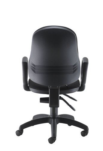 Calypso Ergo 2 Lever Office Chair with Lumbar Pump Fixed Arms Black