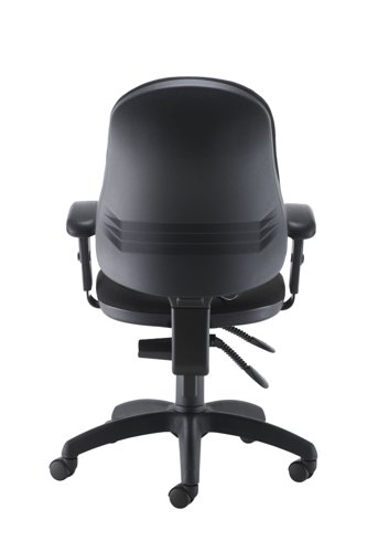 CH2810BK+AC1040 Calypso Ergo 2 Lever Office Chair With Lumbar Pump and Adjustable Arms Black