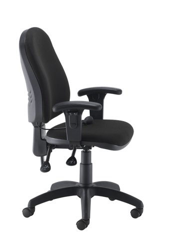 Calypso Ergo 2 Lever Office Chair with Lumbar Pump Adjustable Arms Black