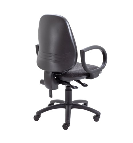 Calypso Ergo 2 Lever Office Chair with Lumbar Pump Fixed Arms Charcoal