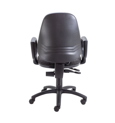 Calypso Ergo 2 Lever Office Chair with Lumbar Pump Fixed Arms Charcoal