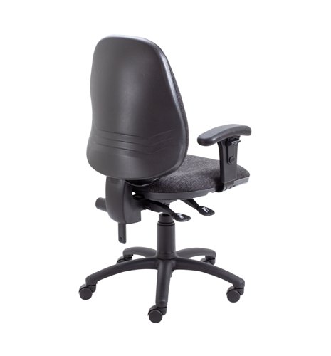 Calypso Ergo 2 Lever Office Chair with Lumbar Pump Adjustable Arms Charcoal