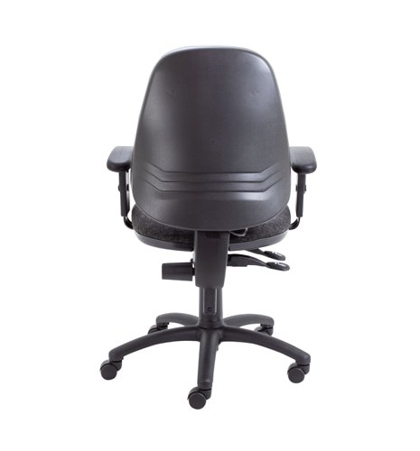CH2810CH+AC1040 Calypso Ergo 2 Lever Office Chair With Lumbar Pump and Adjustable Arms Charcoal