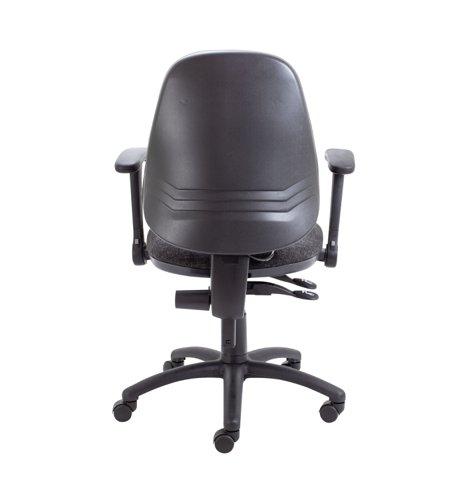 Calypso Ergo 2 Lever Office Chair With Lumbar Pump and Folding Arms Charcoal