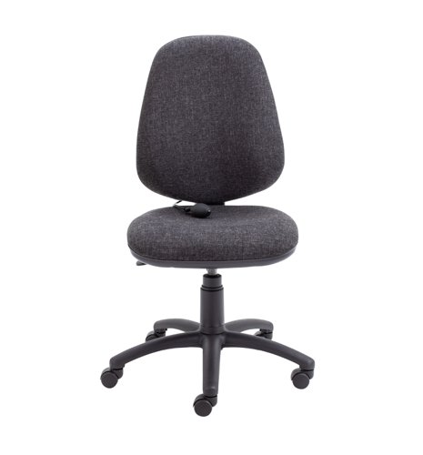 Calypso Ergo 2 Lever Office Chair with Lumbar Pump No Arms Charcoal