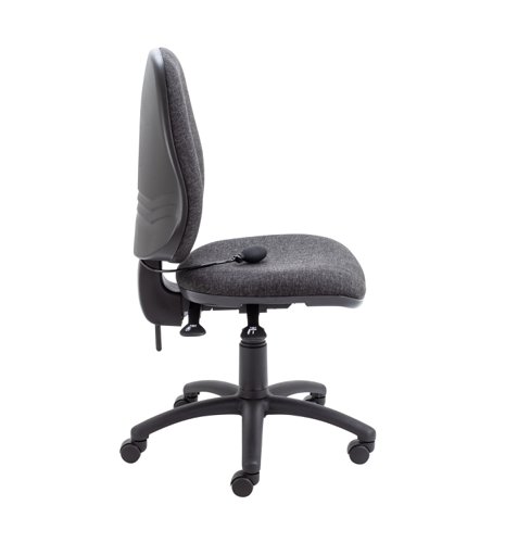 Calypso Ergo 2 Lever Office Chair with Lumbar Pump No Arms Charcoal