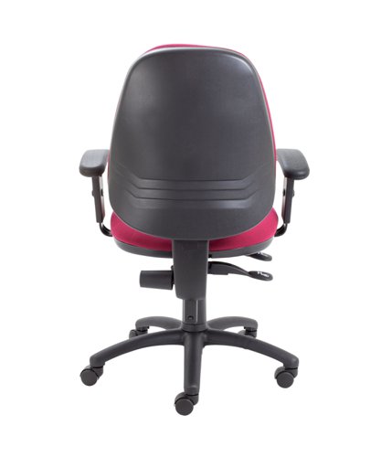 CH2810CL+AC1040 Calypso Ergo 2 Lever Office Chair With Lumbar Pump and Adjustable Arms Claret