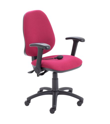 Calypso Ergo 2 Lever With Lumbar Pump + Folding Arms Claret