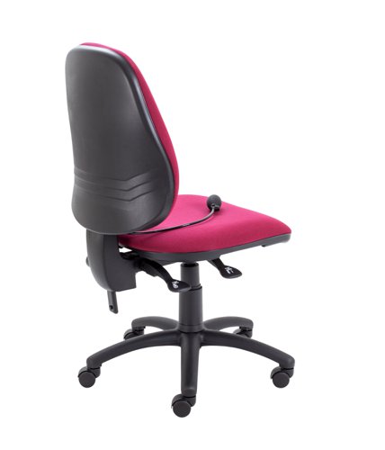 Calypso Ergo 2 Lever Office Chair with Lumbar Pump No Arms Claret