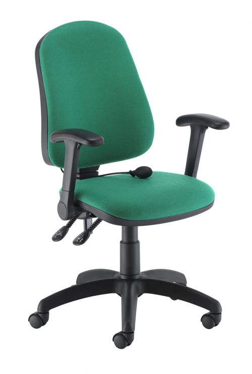 Calypso Ergo 2 Lever With Lumbar Pump + Folding Arms Green