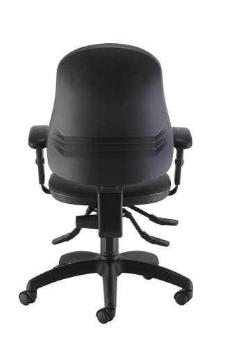 CH2810PU+AC1040 Calypso Ergo 2 Lever Office Chair With Lumbar Pump and Adjustable Arms Black PU