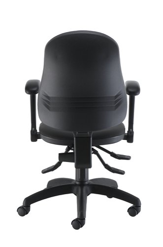 CH2810PU+AC1082 Calypso Ergo 2 Lever Office Chair with Lumbar Pump and Folding Arms Black PU