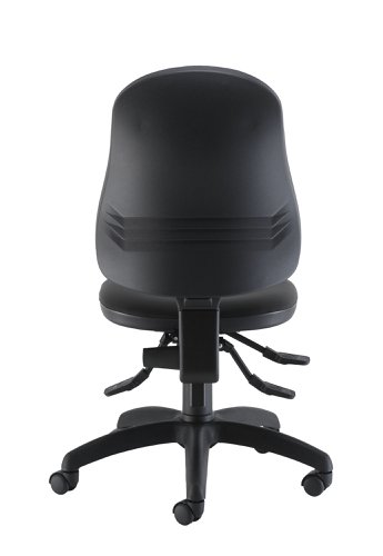 Calypso Ergo 2 Lever Office Chair with Lumbar Pump No Arms Black PU