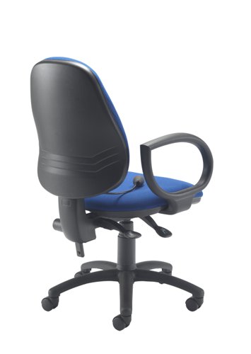 Calypso Ergo 2 Lever Office Chair with Lumbar Pump Fixed Arms Royal Blue