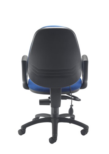 Calypso Ergo 2 Lever Office Chair with Lumbar Pump Fixed Arms Royal Blue