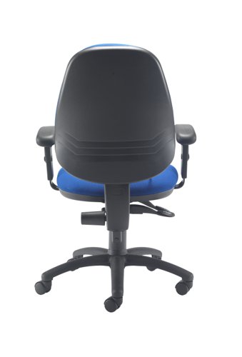 Calypso Ergo 2 Lever Office Chair With Lumbar Pump and Adjustable Arms Royal Blue