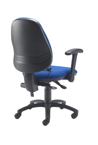 Calypso Ergo 2 Lever Office Chair with Lumbar Pump Folding Arms Royal Blue