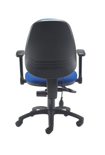 Calypso Ergo 2 Lever Office Chair with Lumbar Pump Folding Arms Royal Blue