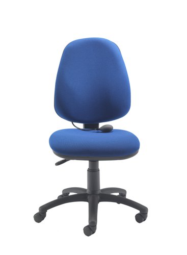 Calypso Ergo 2 Lever Office Chair with Lumbar Pump No Arms Royal Blue