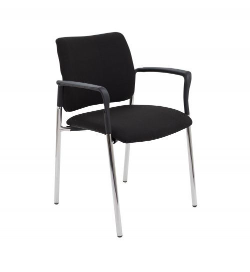 FF First Verona Fabric Arm Chair Chrome Frame CH3509BK