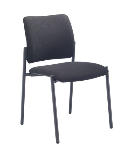 FF First Verona Fabric Side Chair Black Frame CH3510BK
