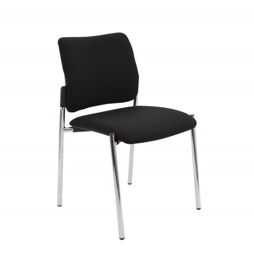 FF First Verona Fabric Side Chair Chrome Frame CH3511BK