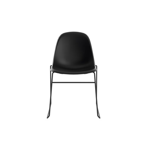 Lizzie Skid Chair Black