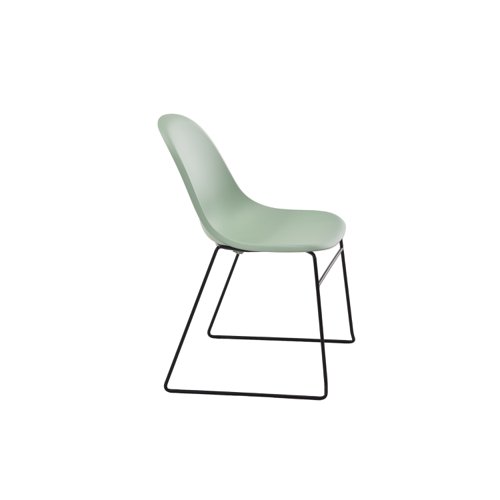 Lizzie Skid Chair Green TC Group