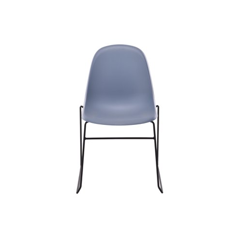 Lizzie Skid Chair Steel Blue
