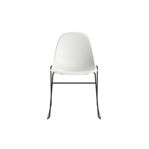 Lizzie Skid Chair White