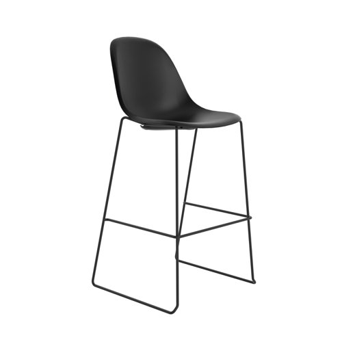 Lizzie High Stool Black