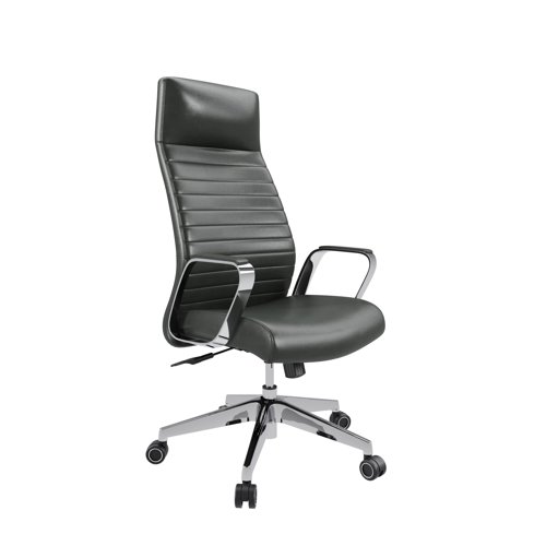 Dawn High Back Leather Executive Chair Black PU