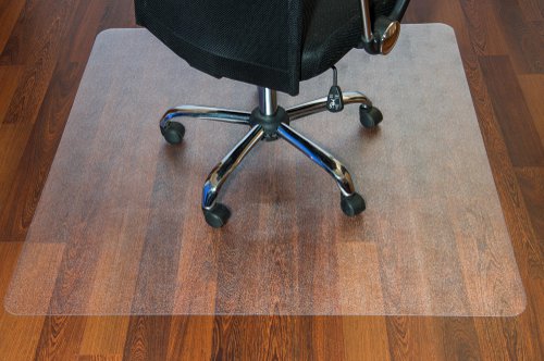 Hard Floor Rectangular Chair Mat : 1200mm X 900mm : Clear 