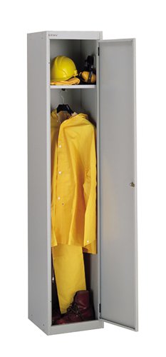 Bisley 1 Door Wardrobe Locker 30.5 Goose Grey