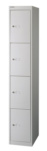 Bisley 4 Door Locker 30.5 Goose Grey