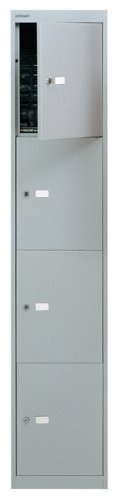 Bisley 4 Door Locker 30.5 Goose Grey