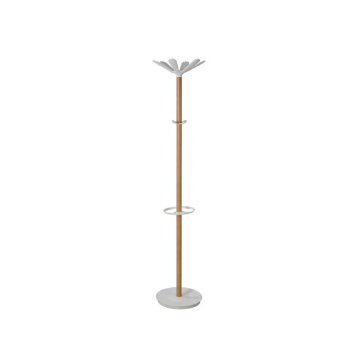 Wooden Coat stand Beech/White