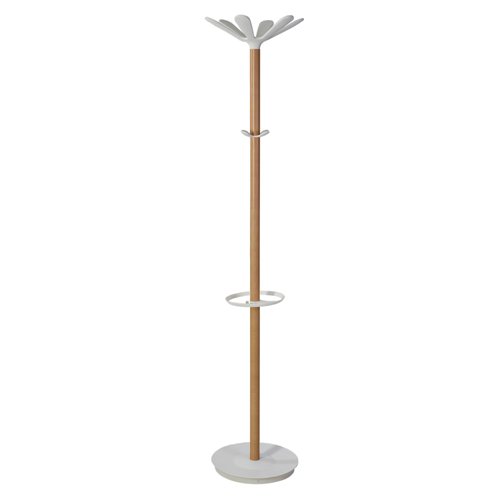 Wooden Coat stand : Beech/White