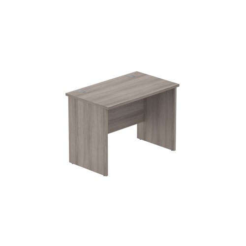 Office Rectangular Desk with Panel Legs (FSC) 1000X600 Alaskan Grey Oak