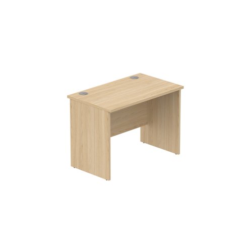 Office Rectangular Desk with Panel Legs (FSC) 1000X600 Canadian Oak