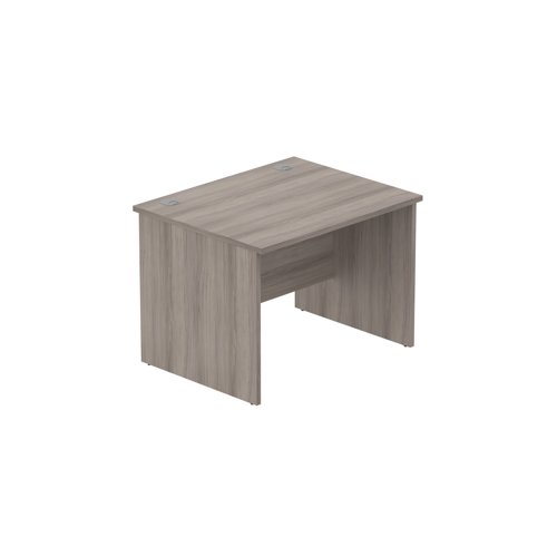 Office Rectangular Desk with Panel Legs (FSC) 1000X800 Alaskan Grey Oak