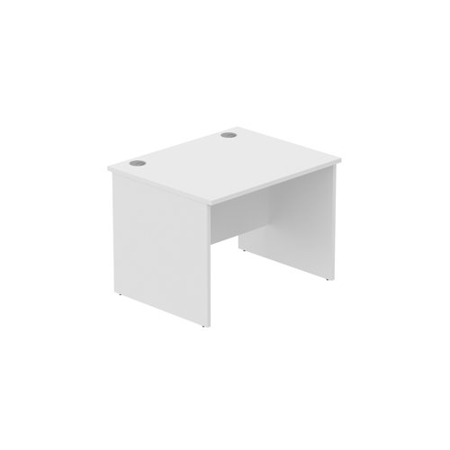 Office Rectangular Desk with Panel Legs (FSC) 1000X800 Arctic White