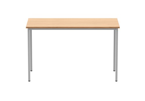 Office Rectangular Multi-Use Table (FSC) 1200X600 Norwegian Beech/Silver