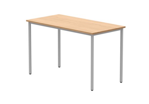 Office Rectangular Multi-Use Table (FSC) 1200X600 Norwegian Beech/Silver