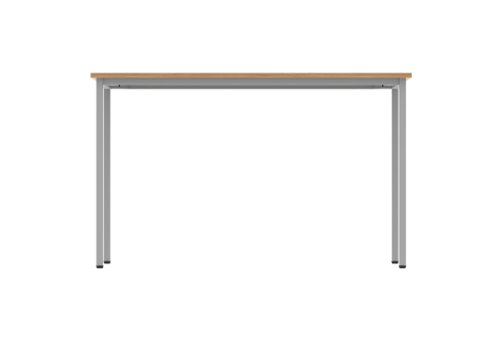 Office Rectangular Multi-Use Table (FSC) 1200X600 Norwegian Beech/Silver