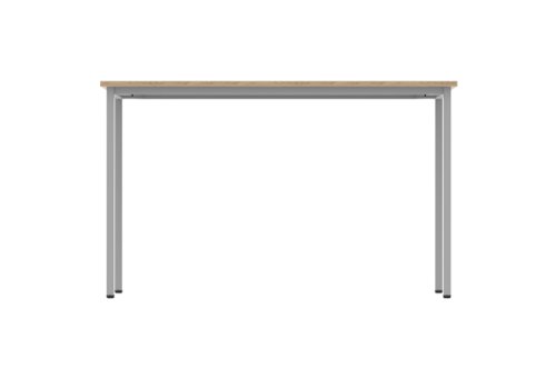 Office Rectangular Multi-Use Table 1200X600 Canadian Oak/Silver