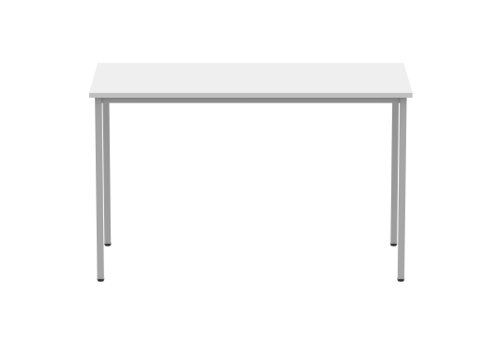 Office Rectangular Multi-Use Table (FSC) 1200X600 Arctic White/Silver