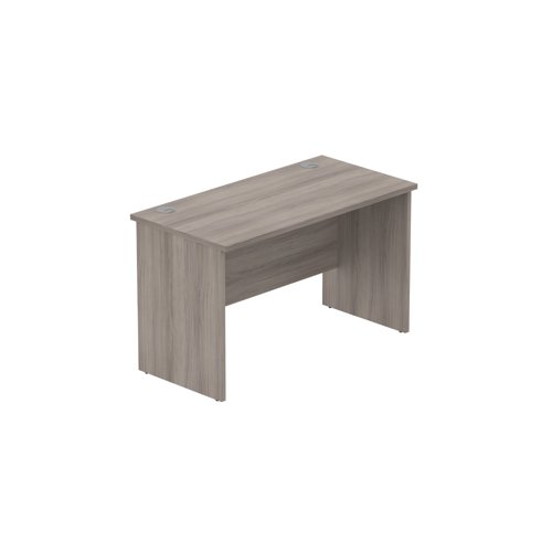 Office Rectangular Desk with Panel Legs  1200X600 Alaskan Grey Oak