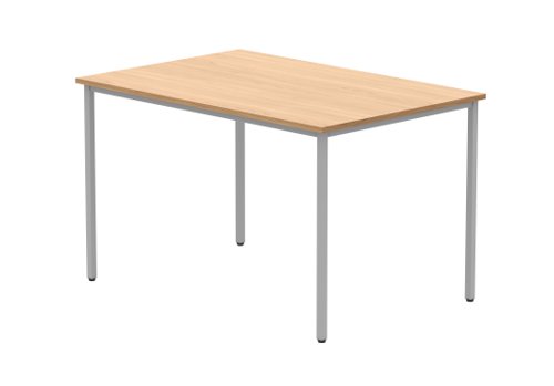 Office Rectangular Multi-Use Table 1200X800 Norwegian Beech/Silver