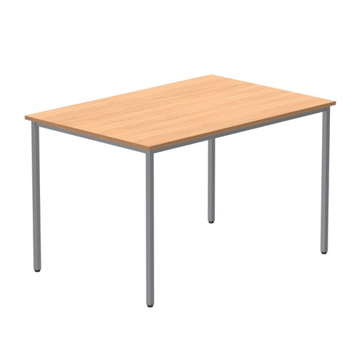 Office Rectangular Multi-Use Table (FSC) 1200X800 Norwegian Beech/Silver